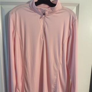 Light Pink Quarter-Zip Pullover